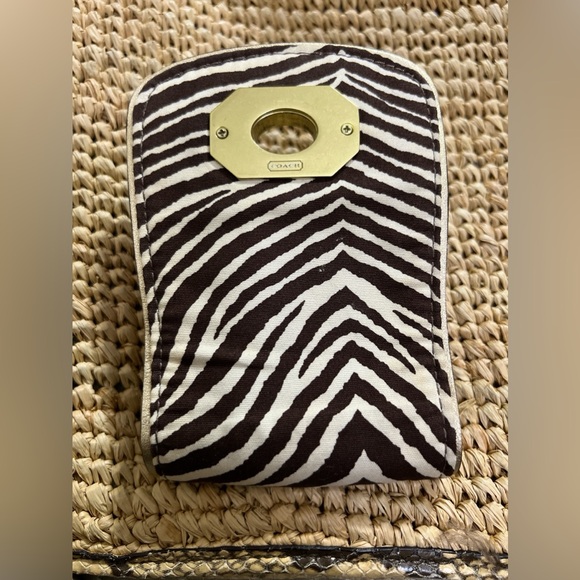 Coach Natalie Weekender Straw Shoulder Bag Tote - Picture 8 of 16